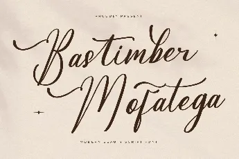 Bastimber Mofatega DEMO VERSION font