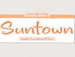 Suntown font