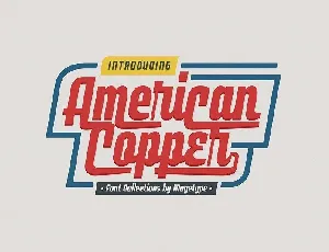 American Copper Family font