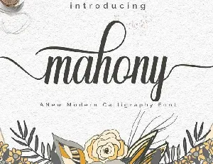 Mahony Script font