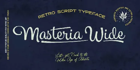 Masteria Wide PERSONAL USE font