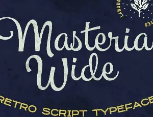 Masteria Wide PERSONAL USE font