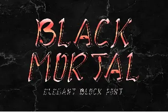 Black Mortal font