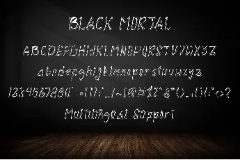 Black Mortal font