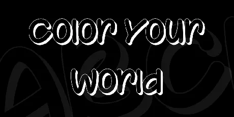 Color Your World font