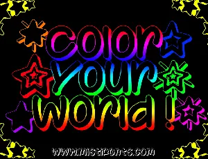 Color Your World font