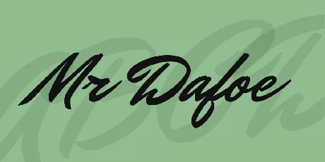 Mr Dafoe font