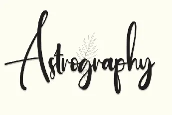 Astrography Script font