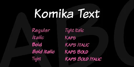 Komika Text font