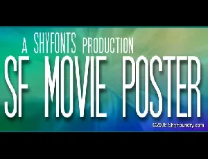 SF Movie Poster font