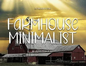 Farmhouse Minimalist font