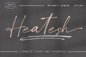 Heatesh font