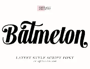 Batmeton font