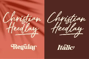 Christian Heedlay font