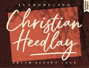 Christian Heedlay font