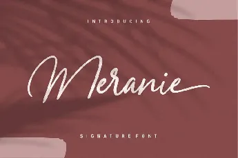 Meranie Signature font