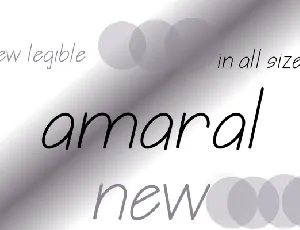 Amaral font