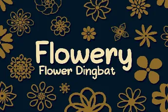 Flowery font