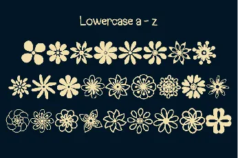 Flowery font