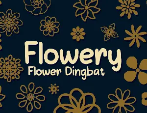 Flowery font