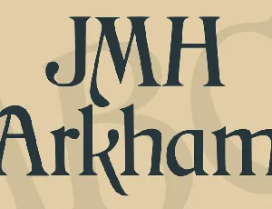 JMH Arkham font