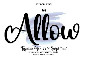 Allow Script font