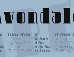 Avondale font