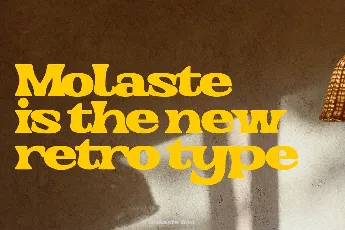 Molaste Demo font