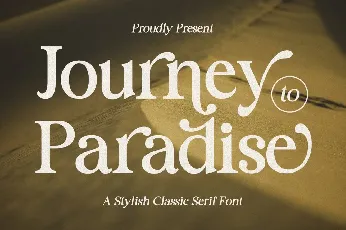 Journey To Paradise font