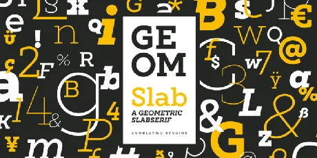 XXII Geom Slabâ„¢ Family font