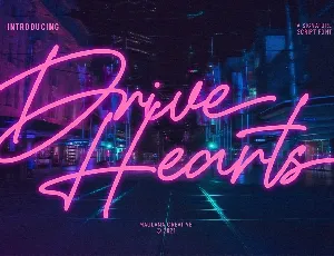 Drive Hearts font