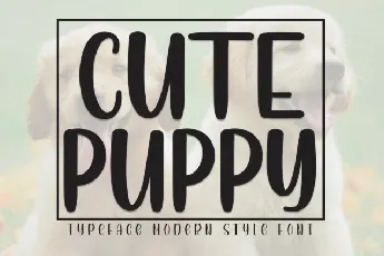 Cute Puppy Display font