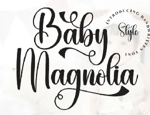 Baby Magnolia Script font