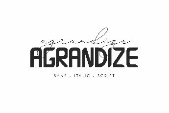 Agrandize Duo font