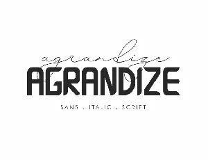 Agrandize Duo font