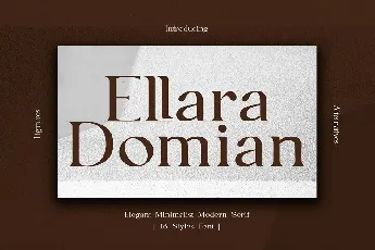 Ellara Domian font