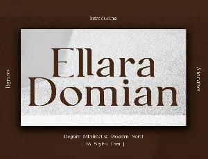 Ellara Domian font