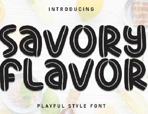 Savory Flavor Display font