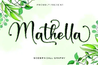 Mathella - Personal Use font