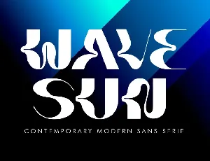 WAVESUN font