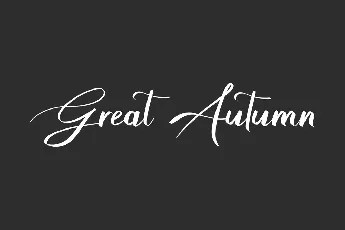 Great Autumn Demo font