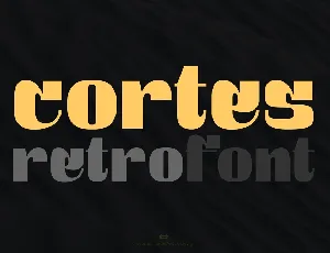 Cortes Demo font