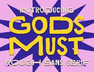 Gods Must font