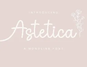 Astetica font