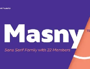 Masny Family font