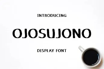 Ojosujono Display font