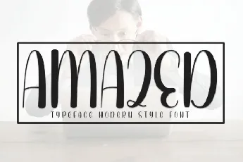 Amazed Display font