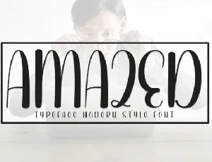 Amazed Display font