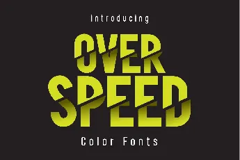 Over Speed font