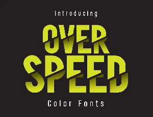 Over Speed font